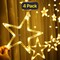 Starry Warm White Curtain Lights — 138 LED, Romantic Twinkle Effect